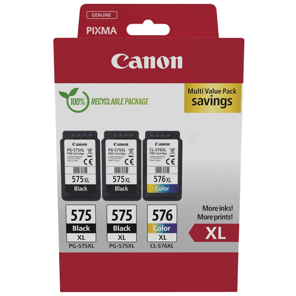 Canon 2x PG-575XL + CL-576XL / 5437C004 rabatpakke - Original