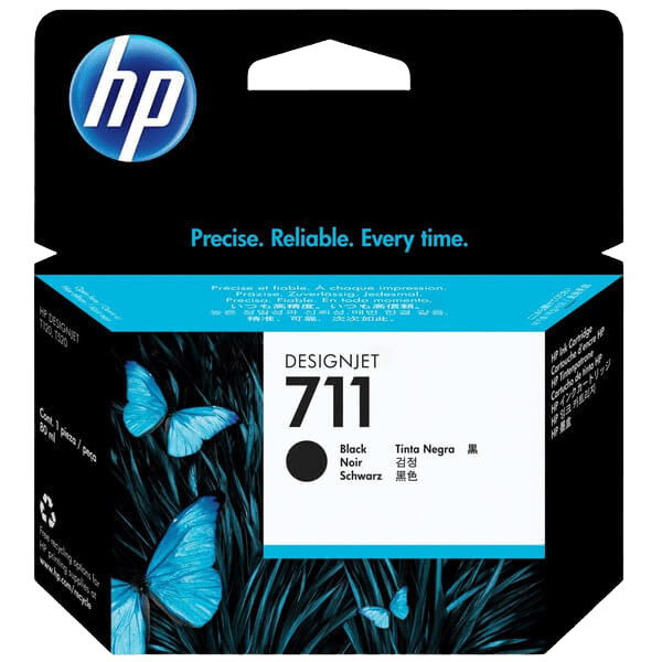 HP 711 / CZ133A sort XL blækpatron - Original