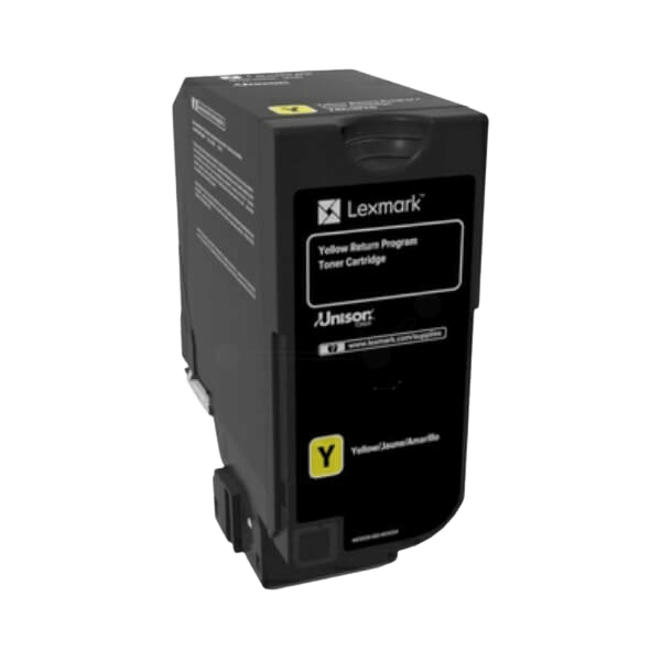 Lexmark 74C20Y0 gul toner - Original
