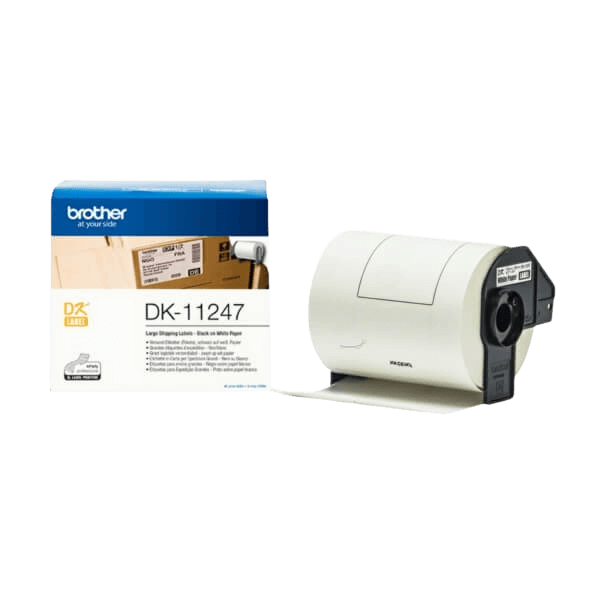 Brother DK11247 Hvid 103 x 164 mm adresseetiket - Original