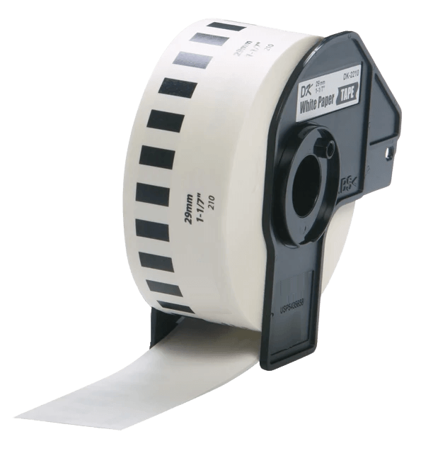 Brother DK22210 Hvid 29mm x 30,48 adresseetiket - Kompatibel