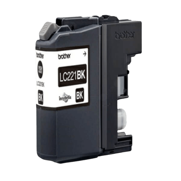 Brother LC221BK sort blækpatron - Original