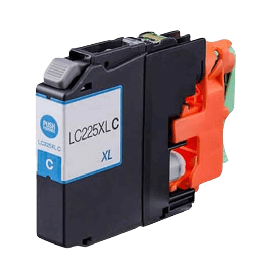 Brother LC225C cyan XL blækpatron - Kompatibel