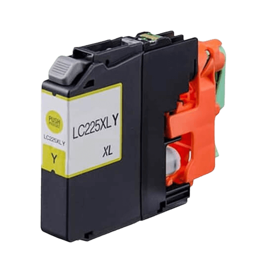 Brother LC225Y gul XL blækpatron - Kompatibel