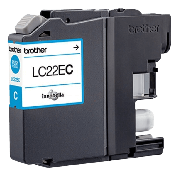 Brother LC22EC cyan blækpatron - Original