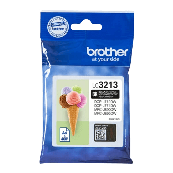 Brother LC3213BK sort blækpatron - Original
