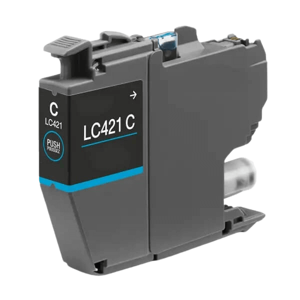 Brother LC421C cyan blækpatron - Kompatibel