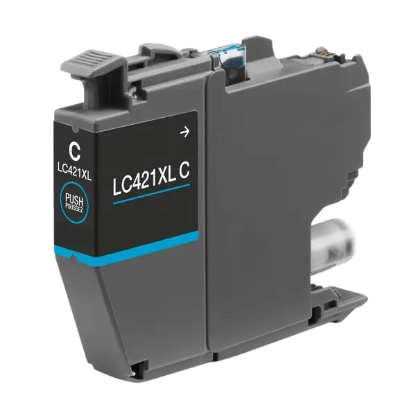 Brother LC421XLC cyan XL blækpatron - Kompatibel