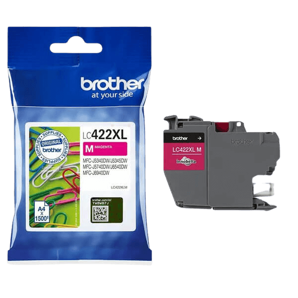 Brother LC422XLM magenta XL blækpatron - Original