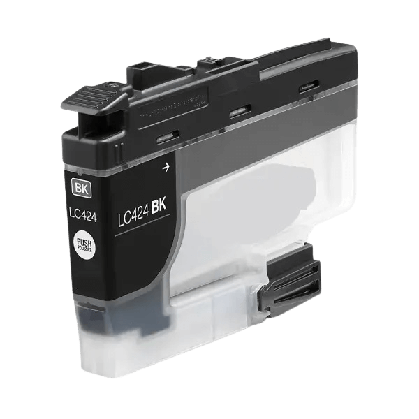 Brother LC424BK sort blækpatron - Kompatibel