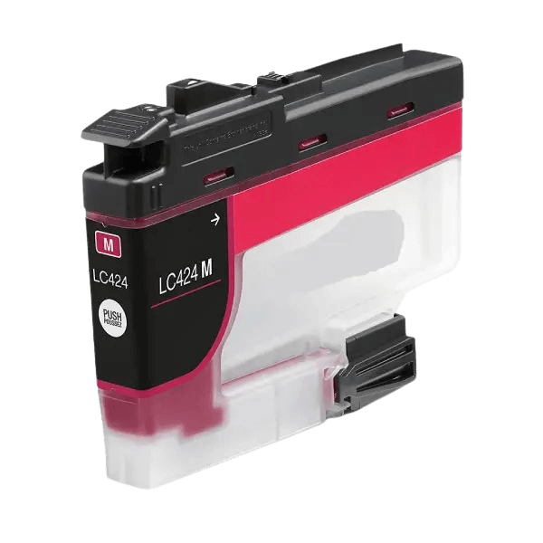 Brother LC424M magenta blækpatron - Kompatibel