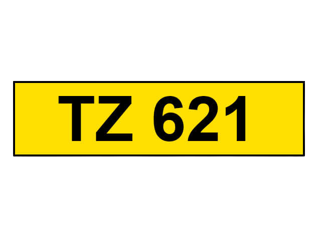 Brother TZe-621 Sort tekst / Gul tape 9 mm x 8 m tape - Kompatibel