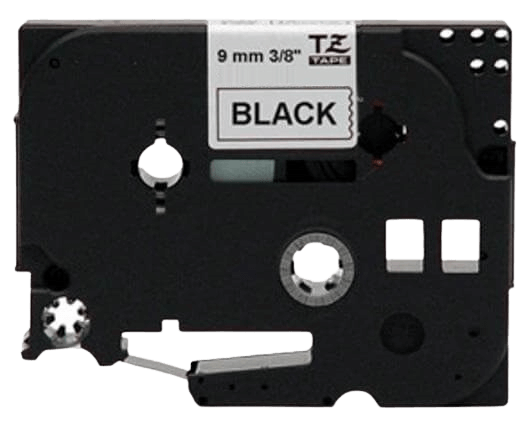 Brother TZe221 Sort tekst / Hvid tape 9 mm x 8 m tape - Kompatibel