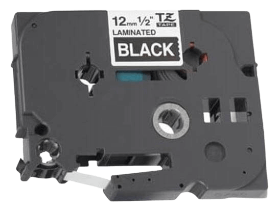 Brother TZe335 Hvid tekst / Sort tape 12 mm x 8 m tape - Kompatibel
