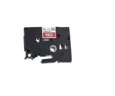 Brother TZe435 Hvid tekst / Rød tape 12 mm x 8 m tape - Kompatibel