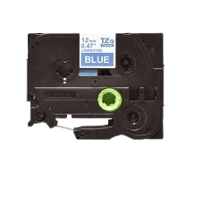 Brother TZe535 Hvid tekst / Blå tape 12 mm x 8 m tape - Kompatibel