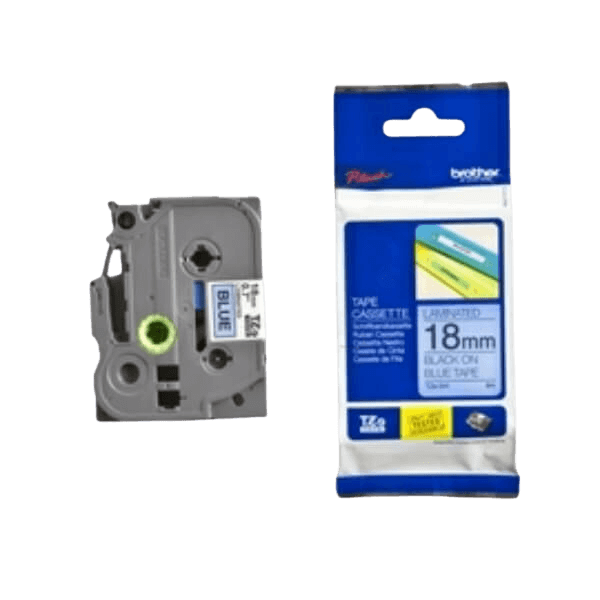 Brother TZe541 Sort Tekst / Blå Tape 18 mm x 8 m tape - Original