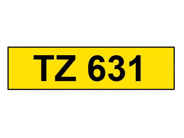 Brother TZe631 Sort tekst / Gul tape 12 mm x 8 m tape - Kompatibel