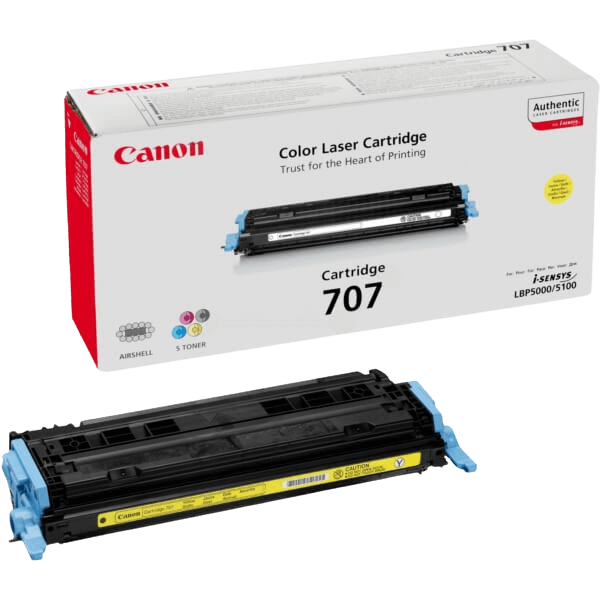 Canon 707 / 9421A004 gul toner - Original