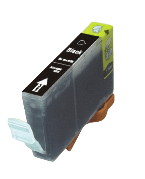 Canon BCI-6BK / 4705A002 sort blækpatron - Kompatibel