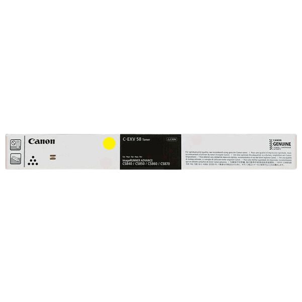 Canon C-EXV58 Y / 3766C002 gul XL toner - Original