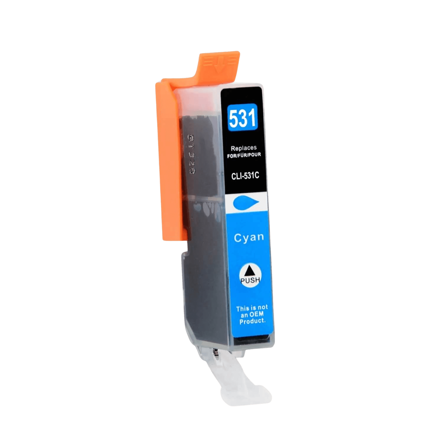 Canon CLI-531C / 6119C001 cyan blækpatron - Kompatibel