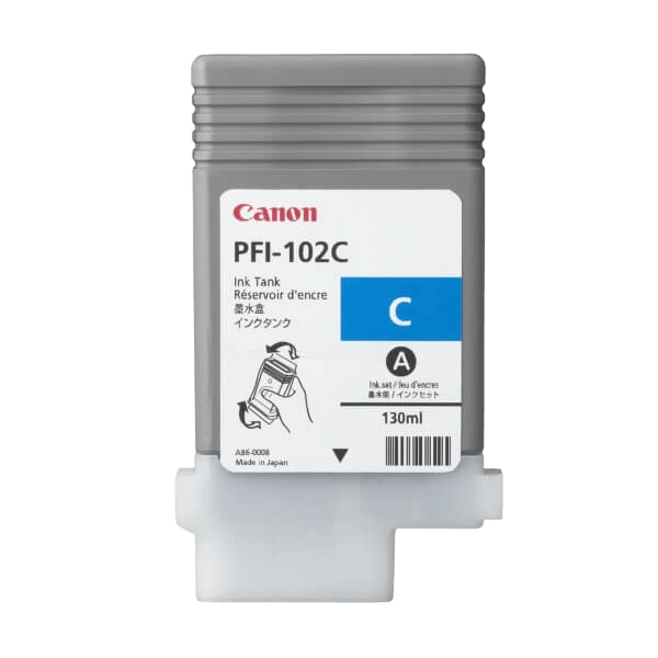 Canon PFI102C / 0896B001 cyan blækpatron - Original