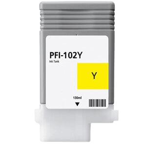 Canon PFI102Y / 0898B001 gul blækpatron - Kompatibel
