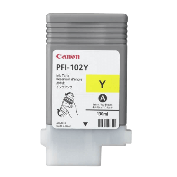 Canon PFI102Y / 0898B001 gul blækpatron - Original