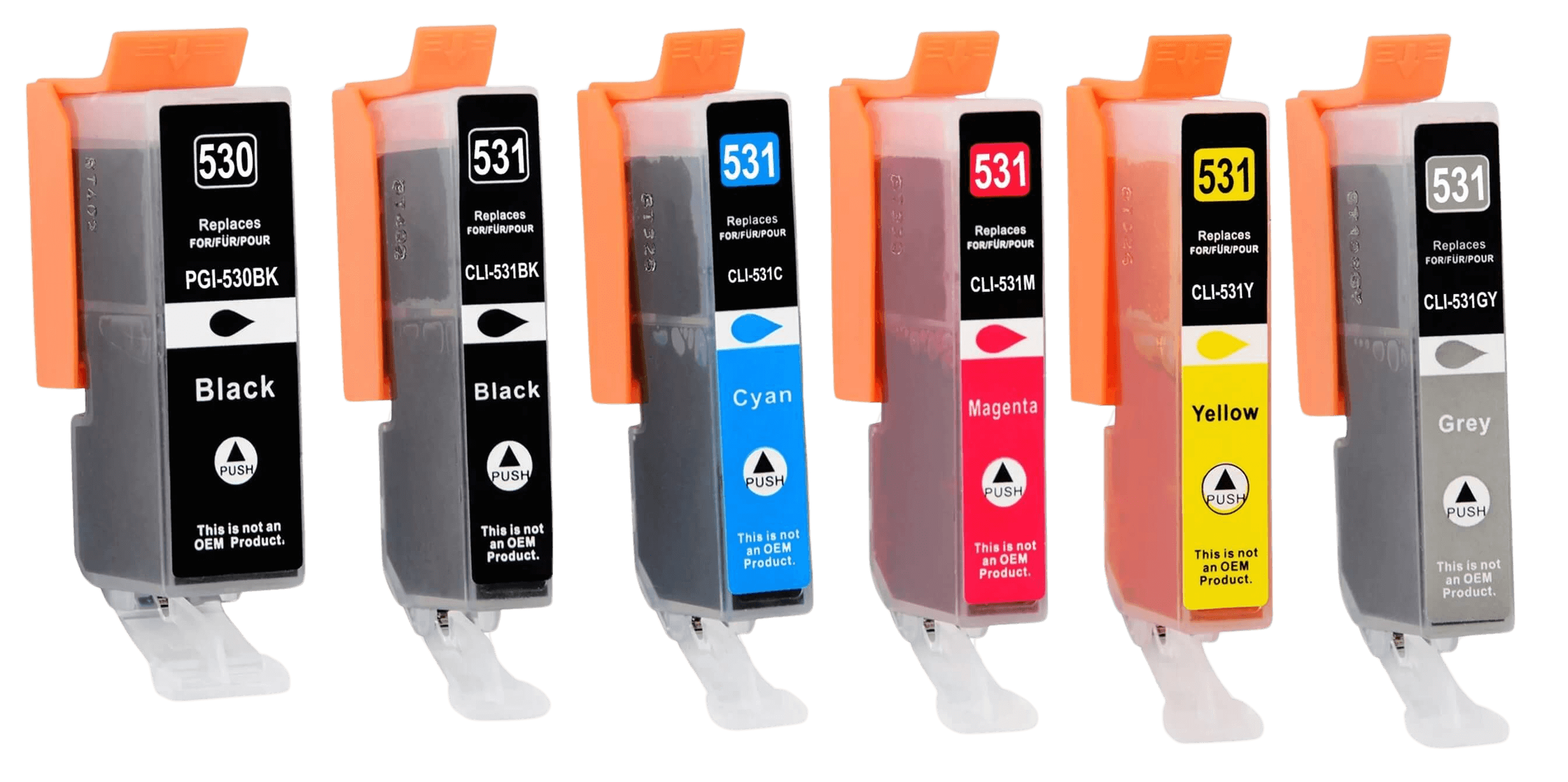 Canon PGI-530PGBK+CLI-531CMYKGY "Vælg selv" rabatpakke - Kompatibel