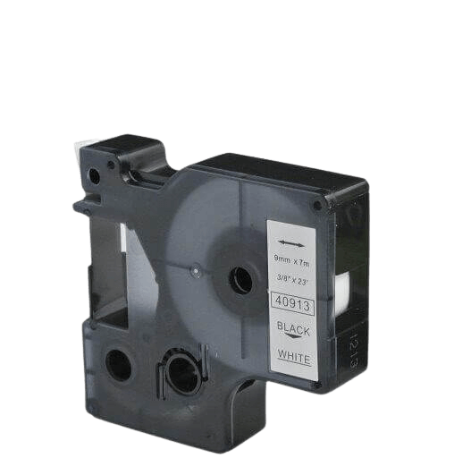 Dymo D1 40913 / S0720680 Sort tekst / Hvid tape 9 mm x 7 m tape - Kompatibel