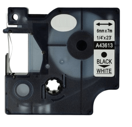 Dymo S0720820 / 45800 Sort tekst / Klar tape 19 mm x 7 m tape - Kompatibel