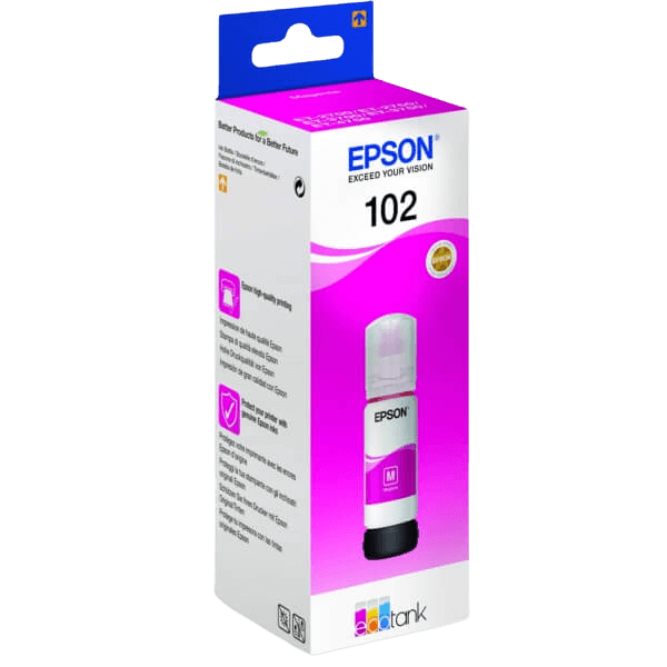 Epson 102 / C13T03R340 magenta Blæk refill - Original