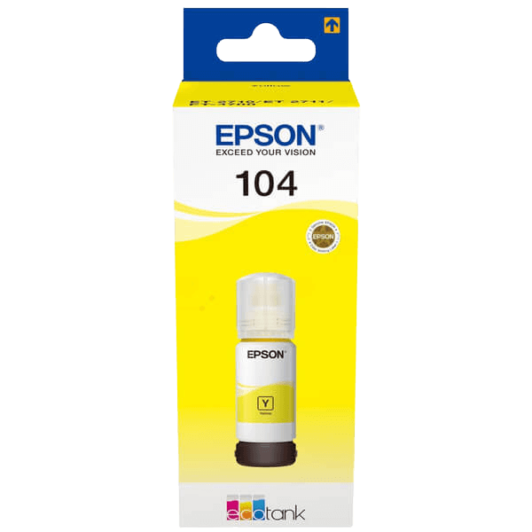 Epson 104 / C13T00P440 gul Blæk refill - Original