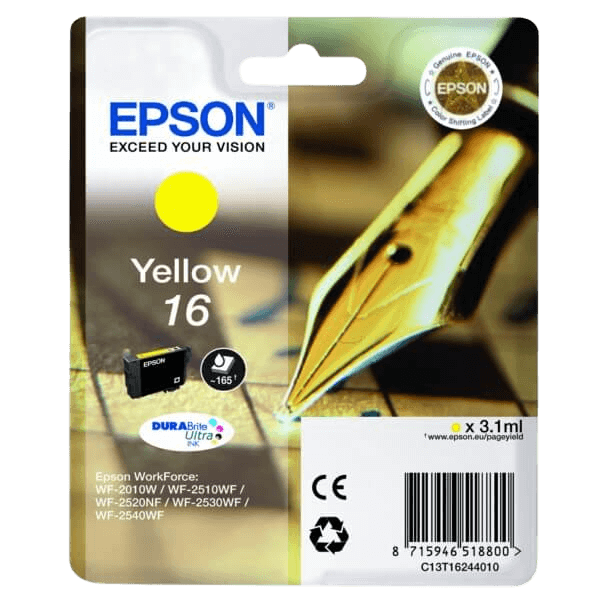 Epson 16 / C13T16244012 gul blækpatron - Original