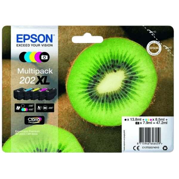 Epson 202 / C13T02G74010 XL rabatpakke - Original