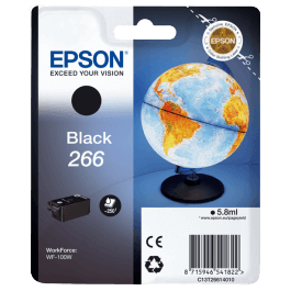 Epson 266 / C13T26614010 sort blækpatron - Original