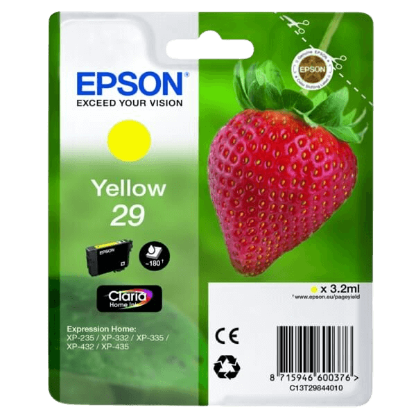 Epson 29 / C13T29844012 gul blækpatron - Original