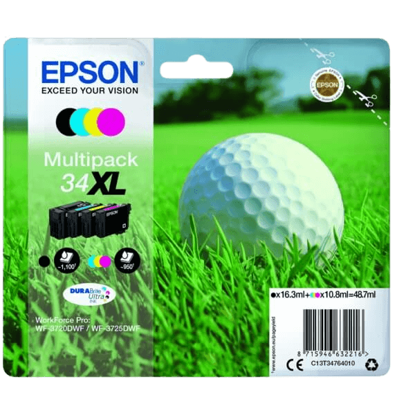 Epson 34 / C13T34764010 XL rabatpakke - Original