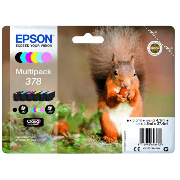 Epson 378 / C13T37884010 rabatpakke - Original