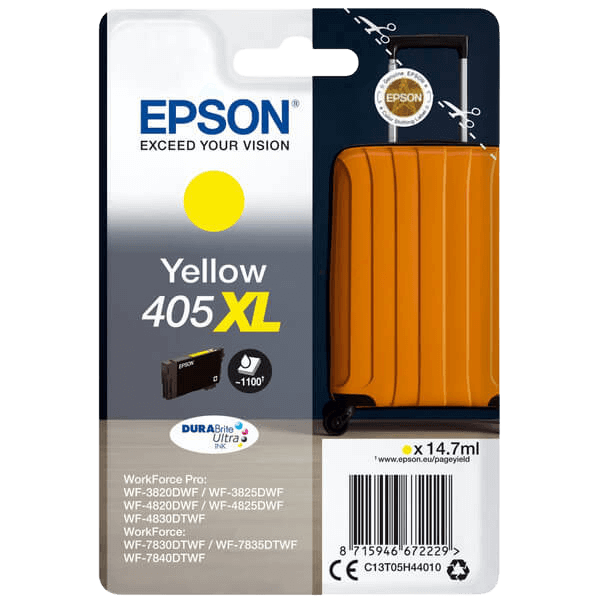 Epson 405XL / C13T05H44010 gul XL blækpatron - Original