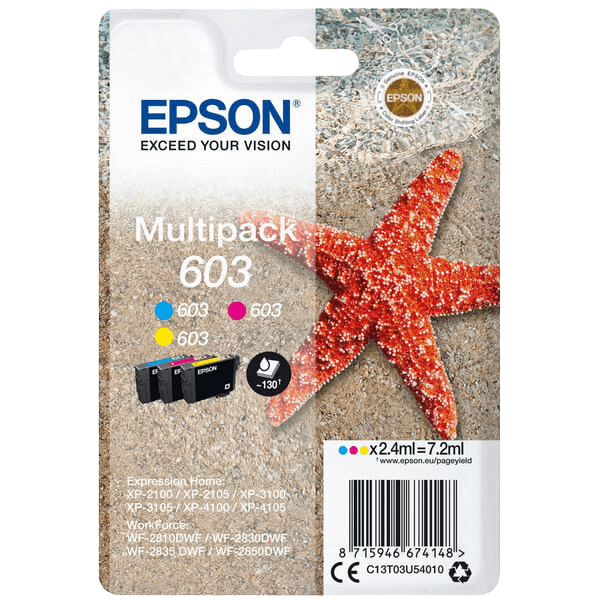 Epson 603 / C13T03U54010 rabatpakke - Original