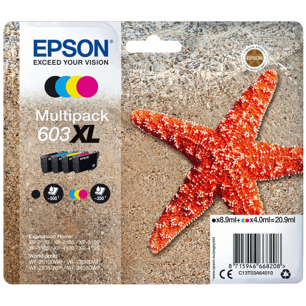 Epson 603XL / C13T03A64010 XL rabatpakke - Original
