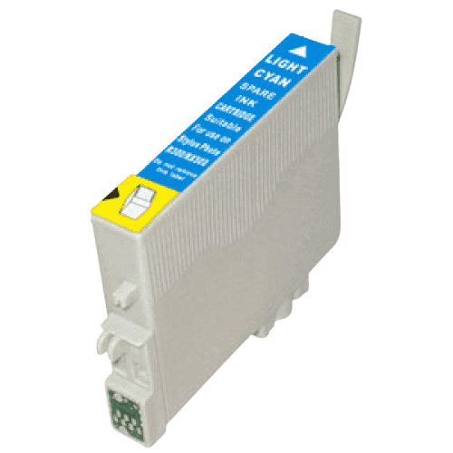 Epson T0485 / C13T04854010 lys cyan blækpatron - Kompatibel