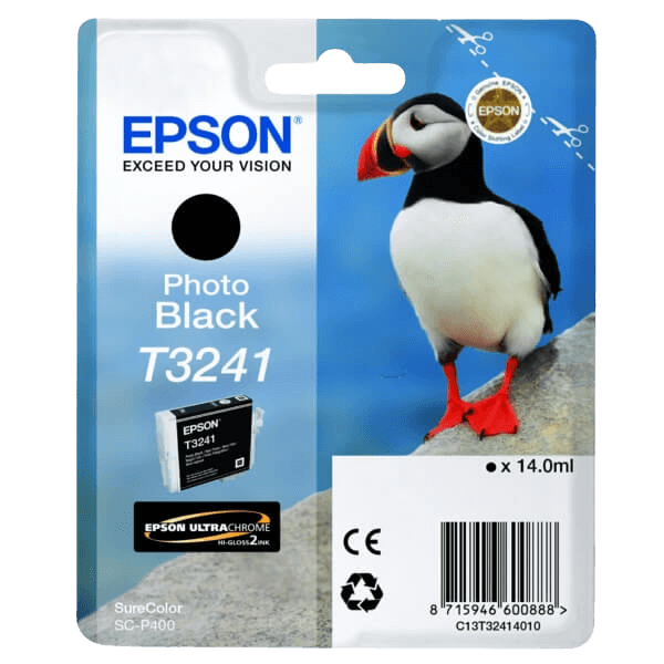 Epson T3241 / C13T32414010 foto sort blækpatron - Original