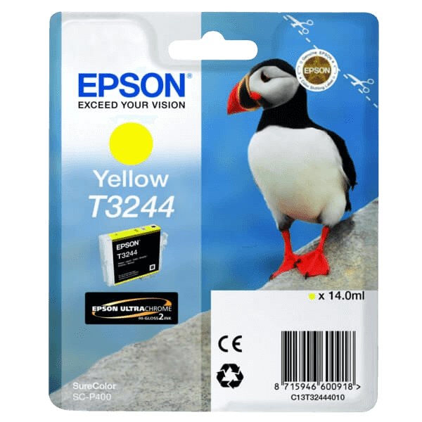 Epson T3244 / C13T32444010 gul blækpatron - Original