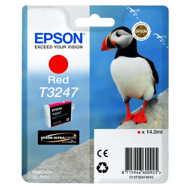 Epson T3247 / C13T32474010 rød blækpatron - Original