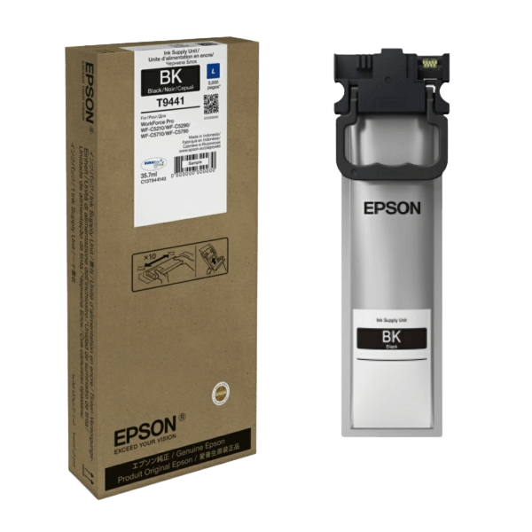 Epson T9441 / C13T944140 sort blækpatron - Original