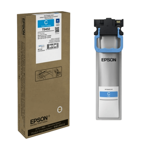 Epson T9452 / C13T945240 cyan XL blækpatron - Original
