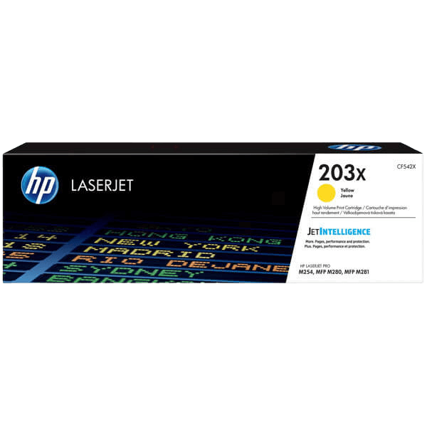 HP 203X / CF542X gul XL toner - Original